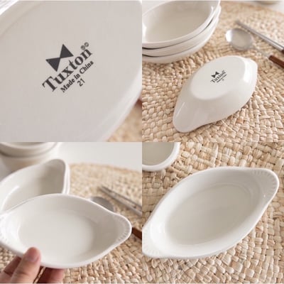 Tuxton eggshell 前菜碟12