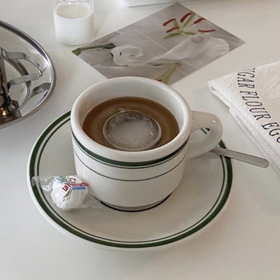 Tuxton Green bay 咖啡杯碟組4