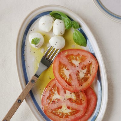 J05 [sinonshop]  日本復古線橢圓餐盤10