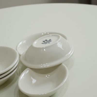 Tuxton Eggshell 橢圓深盤5