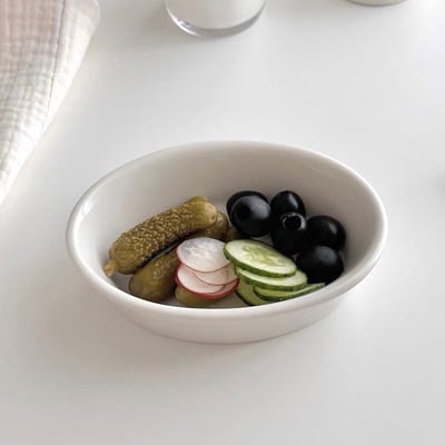 Tuxton Eggshell Oval Baker Dish / Bowl 橢圓深碗9