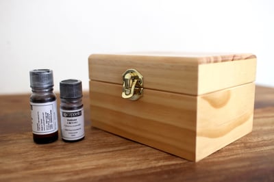 12格木製精油盒 Wooden box2