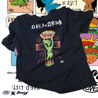 EMR x KUSAY-MONSTER tee (Dark BLUE)2