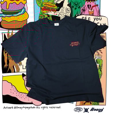 EMR x KUSAY-MONSTER tee (Dark BLUE)1