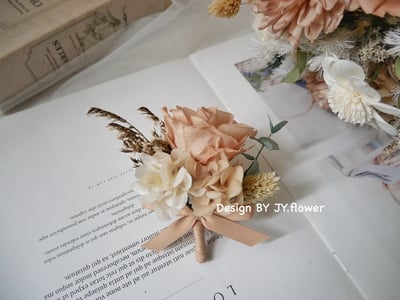 自然型手綁不凋捧花【微光往事】3