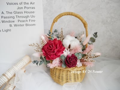 【田園風小花籃】單品課程3