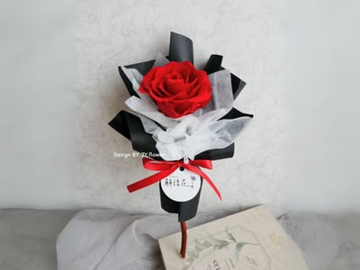 單支永生玫瑰花束【朵朵絮語】1
