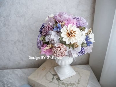 【畢德麥爾古典桌花】單品課程1