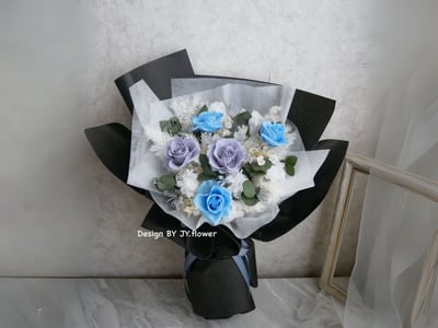 中大型永生玫瑰花束【你最珍貴】1