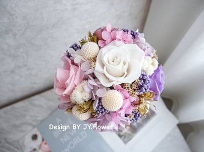 永生玫瑰繡球花球樹盆花【繁花盛開】2