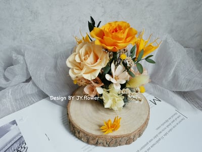 永生玫瑰名片座【甜橙】1