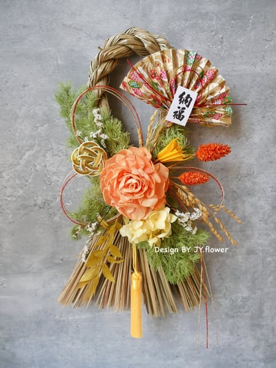 【長型祈福注連繩】福臨圈/新年禮物/日式春聯1