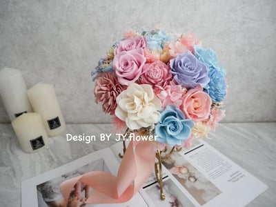 【台灣－夢奇地不凋花】花藝證照課程9