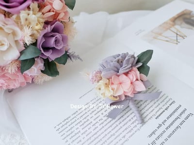 圓形不凋花捧花【浪漫奇緣】3