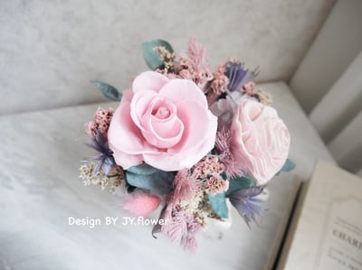 中小型乾燥永生盆花【悠然秘境】2