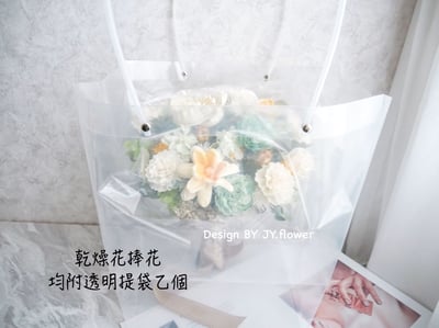 圓形迷你款乾燥花捧花【燦爛金黃】5