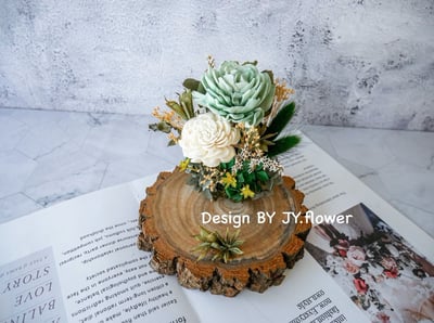 乾燥花名片座【荼蘼】1