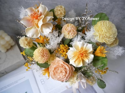 中大型乾燥花盆花【燦爛如昔】2