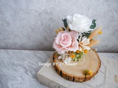 【永生玫瑰名片/便條夾】單品課程1