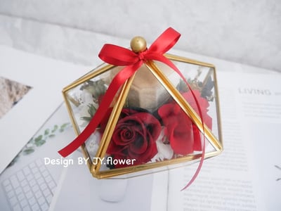 永生玫瑰戒指花盒【摯愛】4