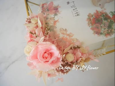 永生玫瑰繡球仿舊金屬玻璃相框【珍藏】4