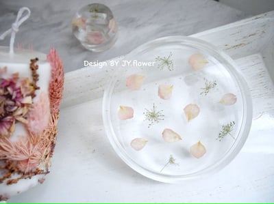 乾燥花盤/杯墊/飾品托盤【芙甜】1