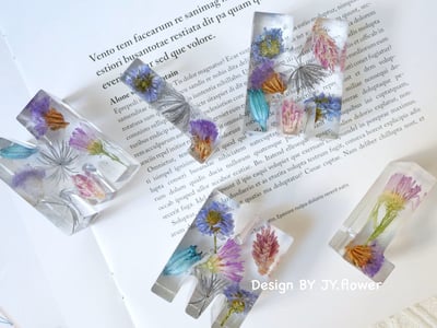 花草系字母燈【靜謐藍紫】2