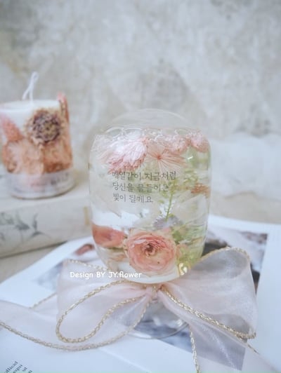 浮游花水晶球夜燈【芙甜】3