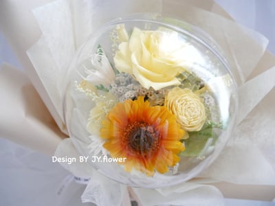 波波球小款永生非洲菊花束【新的開始】2