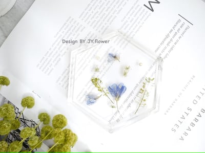 乾燥花盤/杯墊/飾品托盤【芙甜】4