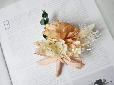 自然型手綁不凋花分束捧花【微光往事】3