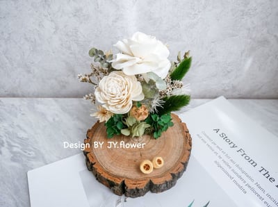 乾燥花名片座【純粹】2