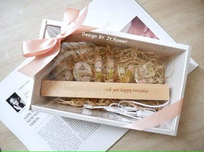 【花草系字母夜燈】單品課程10