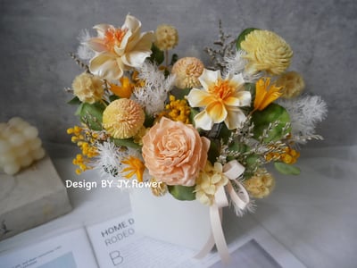 中大型乾燥花盆花【燦爛如昔】1