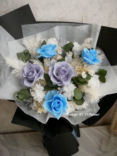 中大型永生玫瑰花束【你最珍貴】2