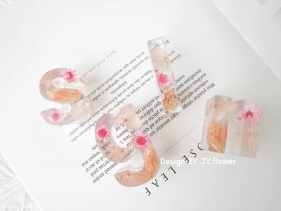 花草系字母燈【甜美櫻粉】3