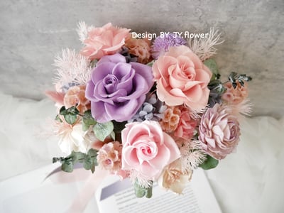 自然型手綁不凋捧花【甜蜜夢境】2