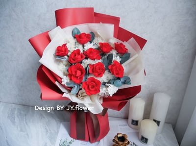 大型永生玫瑰花束【完美的愛】2