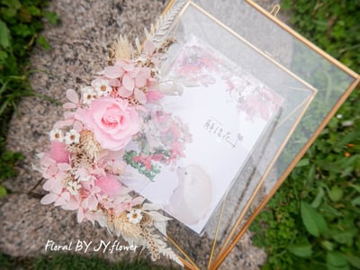 單邊永生玫瑰繡球仿舊金屬玻璃相框【珍藏】4