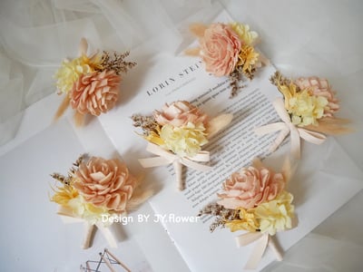 索拉乾燥花胸花【暖和時光】1