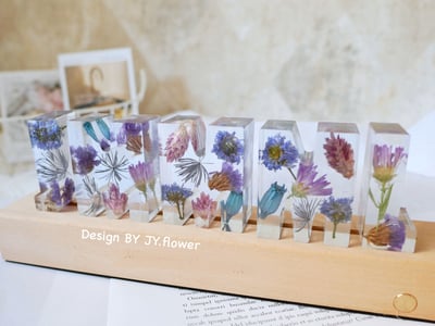 【花草系字母夜燈】單品課程6