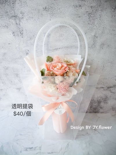 中型圓形乾燥花束【愛戀密語】4