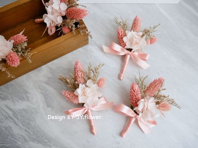 乾燥花小胸花【乾燥莓粉】1