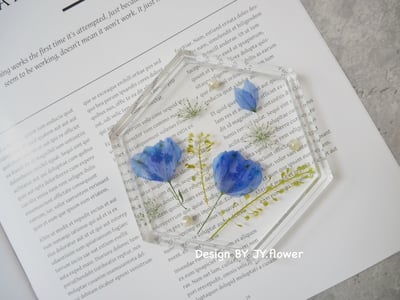 乾燥花盤/冷水杯墊/飾品托盤【秘境】1