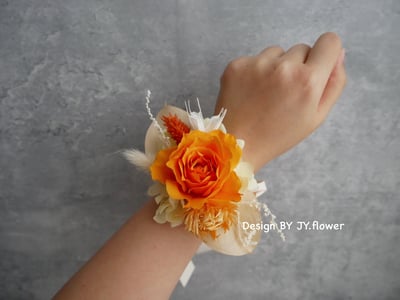 永生玫瑰手腕花【甜橙】2