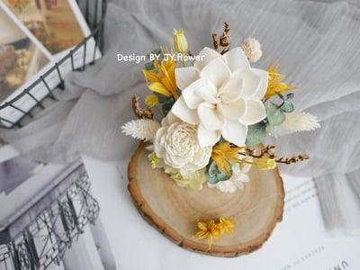 乾燥花名片座【橙子】2