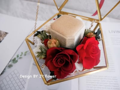 永生玫瑰戒指花盒【摯愛】1