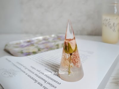 【錐形乾燥花戒架/戒指座】1