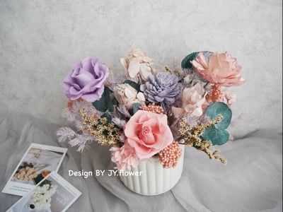 【花束包裝+桌花】系列套課4