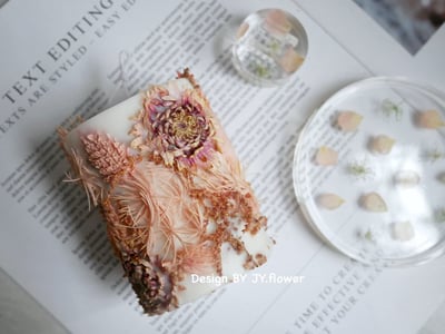 【乾燥花香氛蠟燭】大豆蠟/婚禮小物/生日禮/伴娘5